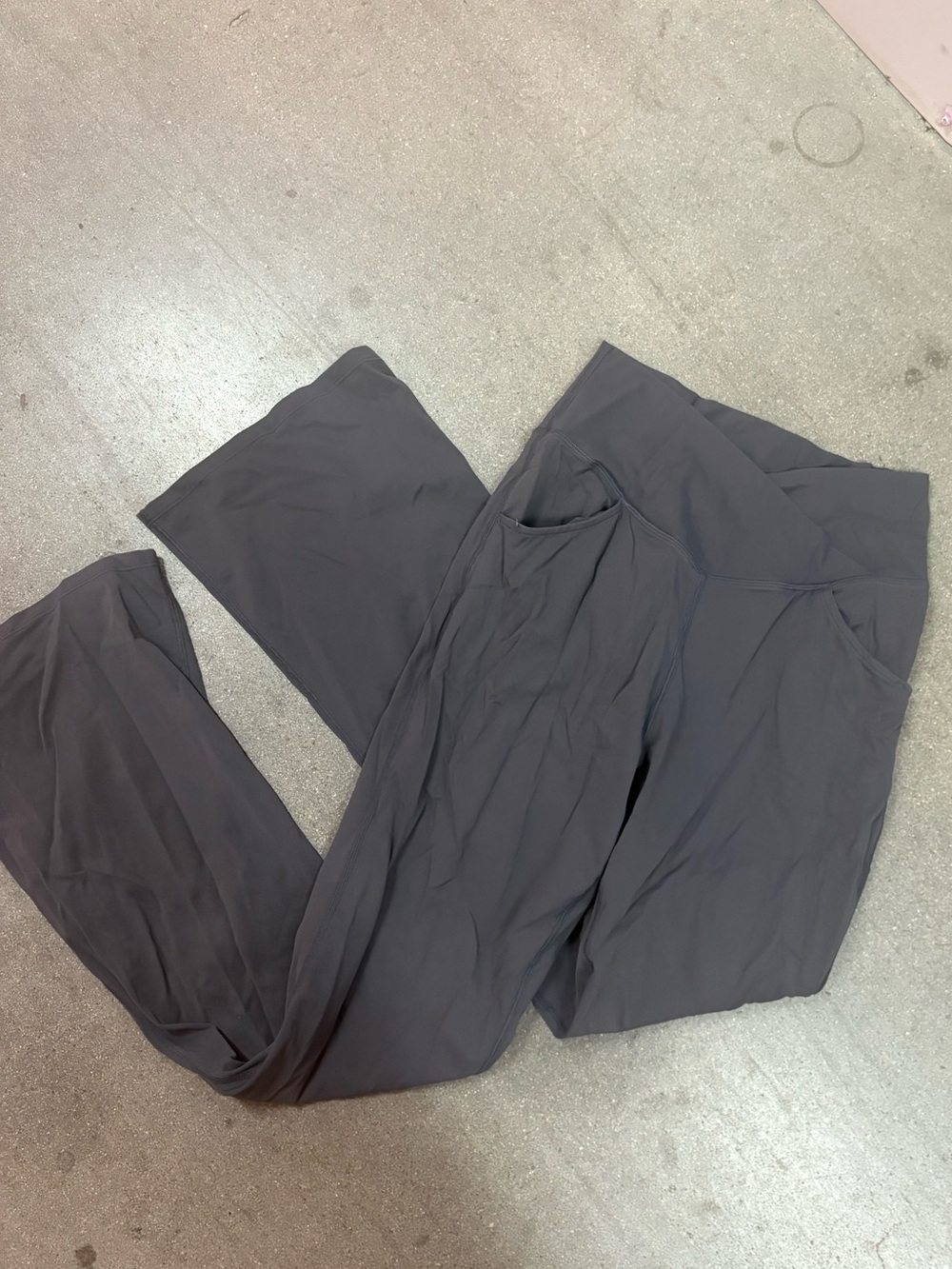 Charcoal Gray Flare Yoga Pants
